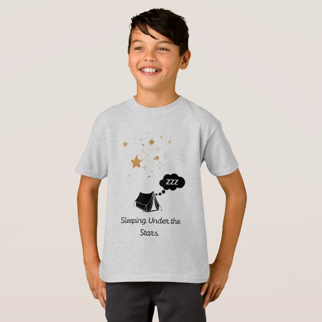 Sleeping Under the Stars Kid's Basic T-shirt (Front Full)