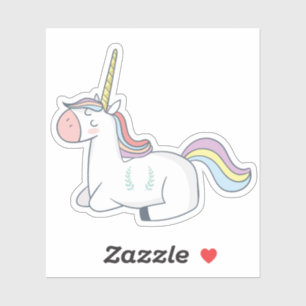 Sleeping Unicorn Fabulous Sticker