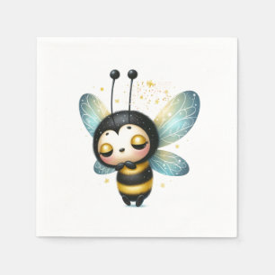 Sleeping Whimsical Sweet as Can Bee  Napkin