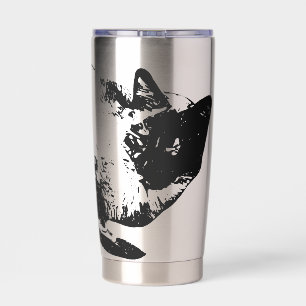 Sleeping whiskers in winter hush insulated tumbler