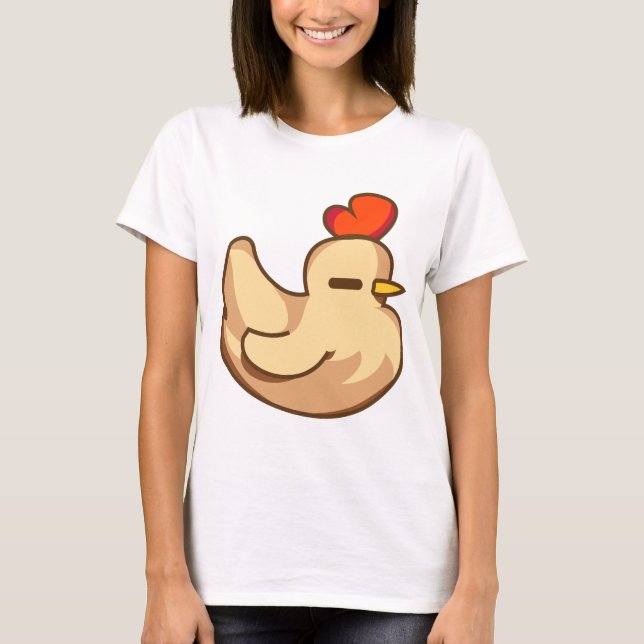 Sleeping white chicken T-Shirt (Front)