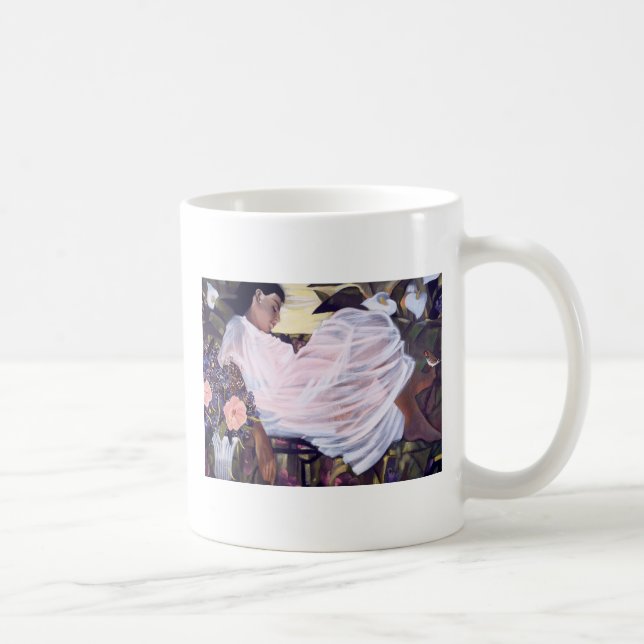 Sleeping with my finch... coffee mug (Right)