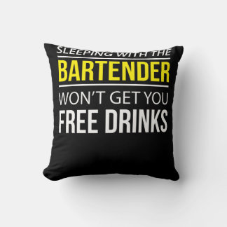 Sleeping With The Bartender Cushion