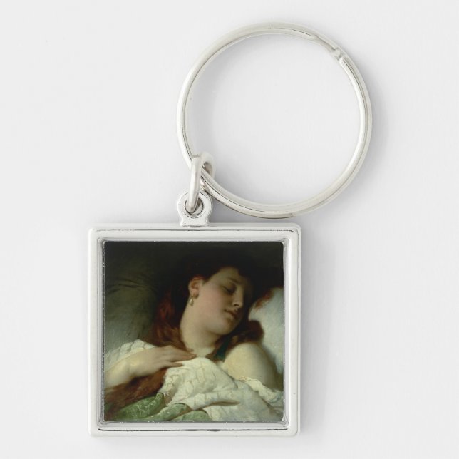 Sleeping Woman Key Ring (Front)