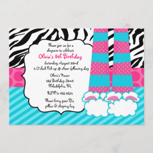 Sleepover Birthday Invitation