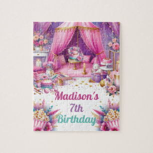 Sleepover Girl Birthday Personalised Game Jigsaw Puzzle