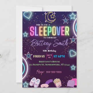Sleepover Invitation