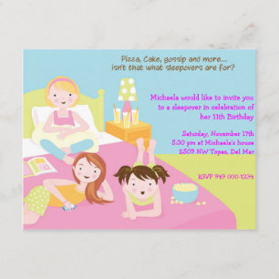 Sleepover Party Invitation