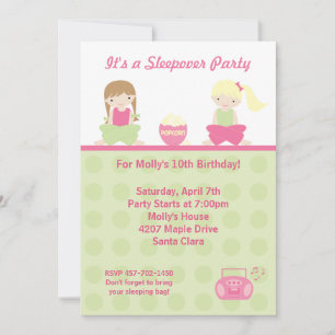 Sleepover Party Invitation