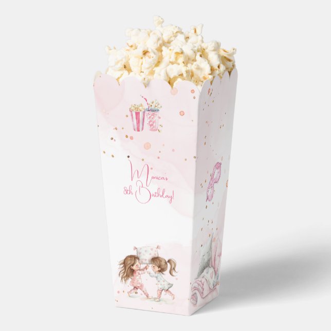 Sleepover pyjama kids birthday party favour box (Popped)