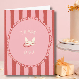 sleepover slumber birthday party girl teen vintage thank you card