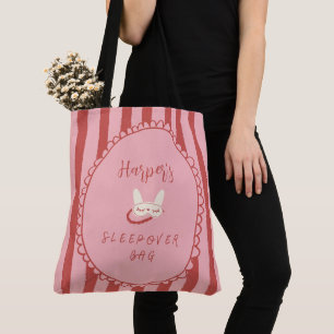 sleepover slumber party birthday favour gift tote bag