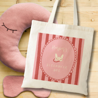 sleepover slumber party birthday favour gift tote bag