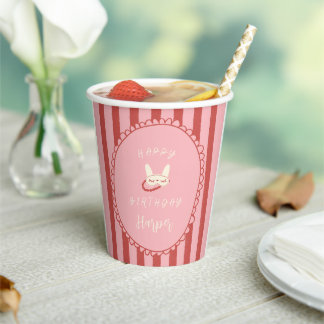sleepover slumber party birthday girl teen vintage paper cups