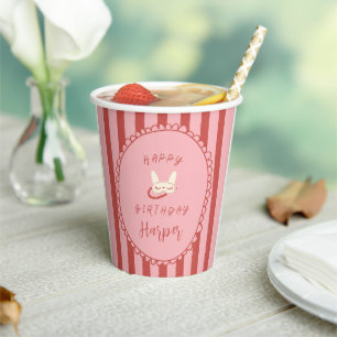 sleepover slumber party birthday girl teen vintage paper cups