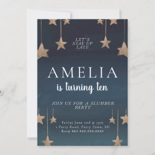 Sleepover & Slumber Party Birthday Invitation