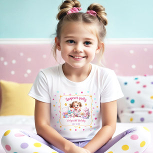 Sleepover Slumber Party Cute Girl Birthday Toddler T-Shirt