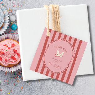 sleepover slumber party thank you favour treat tags