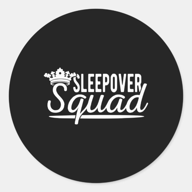 Sleepover Squad Classic Round Sticker (Front)