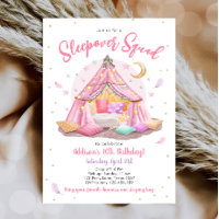 Sleepover Squad Slumber Party Girl Tent Birthday