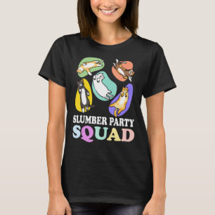 Sleepover Squad Slumber Party Squad Pajama Cats Sl T-Shirt
