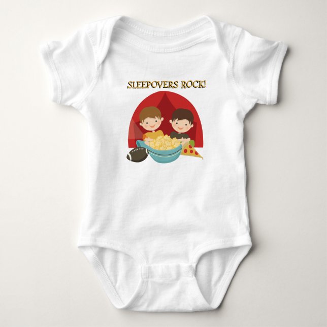 Sleepovers Rock Baby Bodysuit (Front)