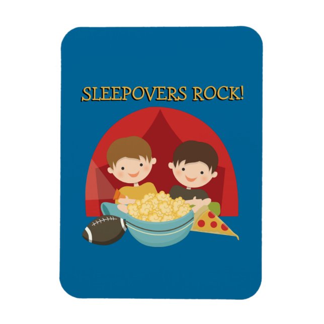 Sleepovers Rock Magnet (Vertical)
