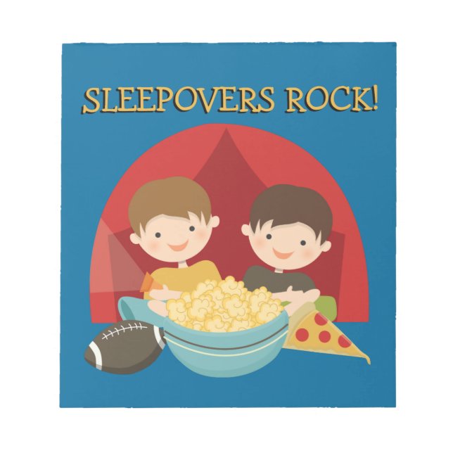 Sleepovers Rock Notepad (Front)