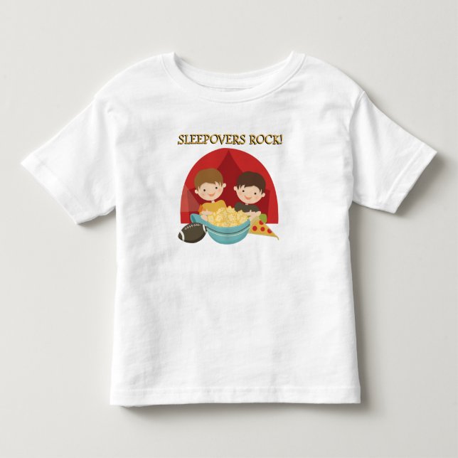 Sleepovers Rock Toddler T-Shirt (Front)