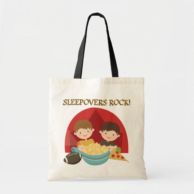 Sleepovers Rock Tote Bag (Front)