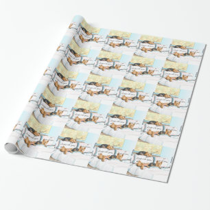 Sleeps with Yorkies Wrapping Paper