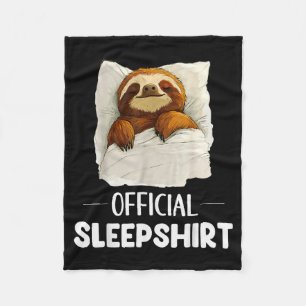 Sleepshirt Cute Sleeng Sloth Animal Lovers Pajama Fleece Blanket