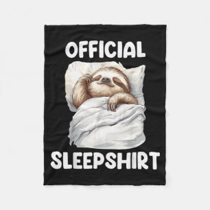 Sleepshirt Cute Sleeng Sloth Animal Lovers Pajama  Fleece Blanket