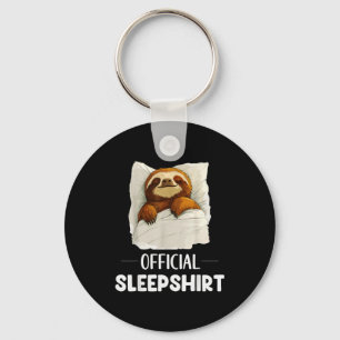 Sleepshirt Cute Sleeng Sloth Animal Lovers Pajama Key Ring