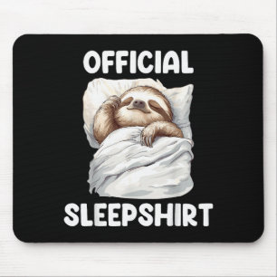 Sleepshirt Cute Sleeng Sloth Animal Lovers Pajama Mouse Mat