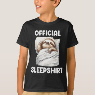 Sleepshirt Cute Sleeng Sloth Animal Lovers Pajama T-Shirt