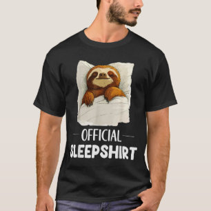 Sleepshirt Cute Sleeng Sloth Animal Lovers Pajama T-Shirt