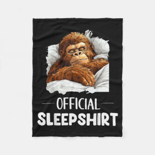 Sleepshirt Sleeng Bigfoot Sasquatch Lovers Pajama  Fleece Blanket