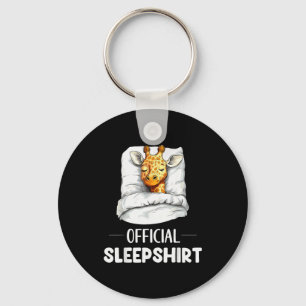 Sleepshirt Sleeng Giraffe Animal Lovers Pajama Key Ring