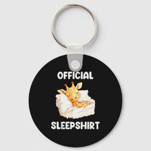 Sleepshirt Sleeng Giraffe Animal Lovers Pajama Key Ring