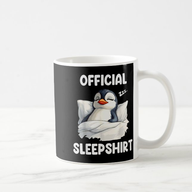 Sleepshirt Sleeng Penguin Animal Lovers Pajama  Coffee Mug (Right)