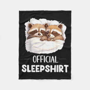 Sleepshirt Sleeng Raccoon Animal Lovers Pajama  Fleece Blanket