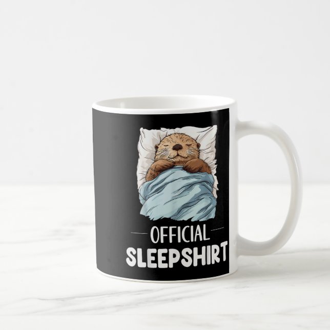 Sleepshirt Sleeng Sea Otter Animal Lovers Pajama  Coffee Mug (Right)