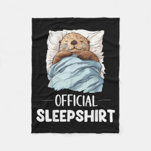 Sleepshirt Sleeng Sea Otter Animal Lovers Pajama  Fleece Blanket