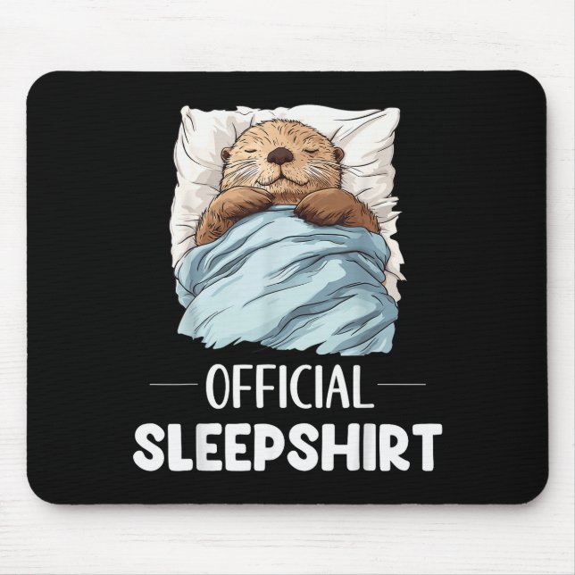 Sleepshirt Sleeng Sea Otter Animal Lovers Pajama  Mouse Mat (Front)