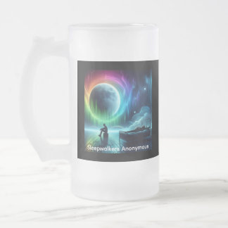 Sleepwalkers Anonymous Frosted Beer Glass Mug