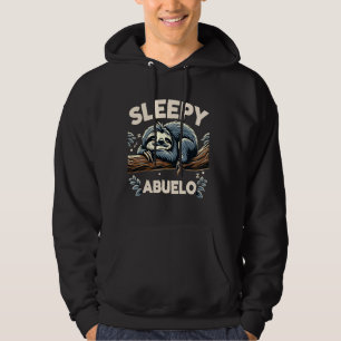 Sleepy Abuelo Sloth Dad Father's Day Funny Animal Hoodie