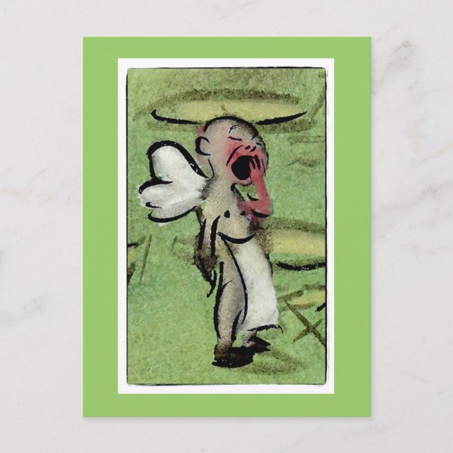 Sleepy Angel Postcard (Front)