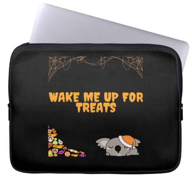 Sleepy animal ready for Halloween treats! Classic  Laptop Sleeve (Front)