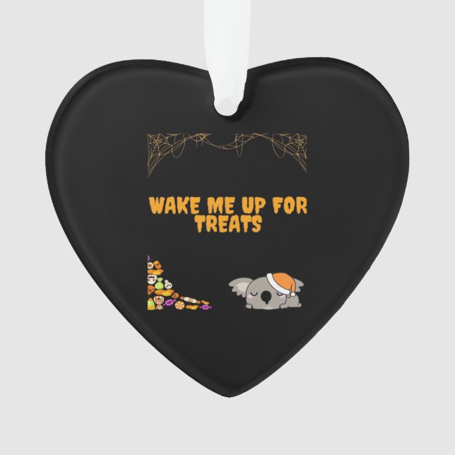 Sleepy animal ready for Halloween treats! Classic  Ornament (Front)
